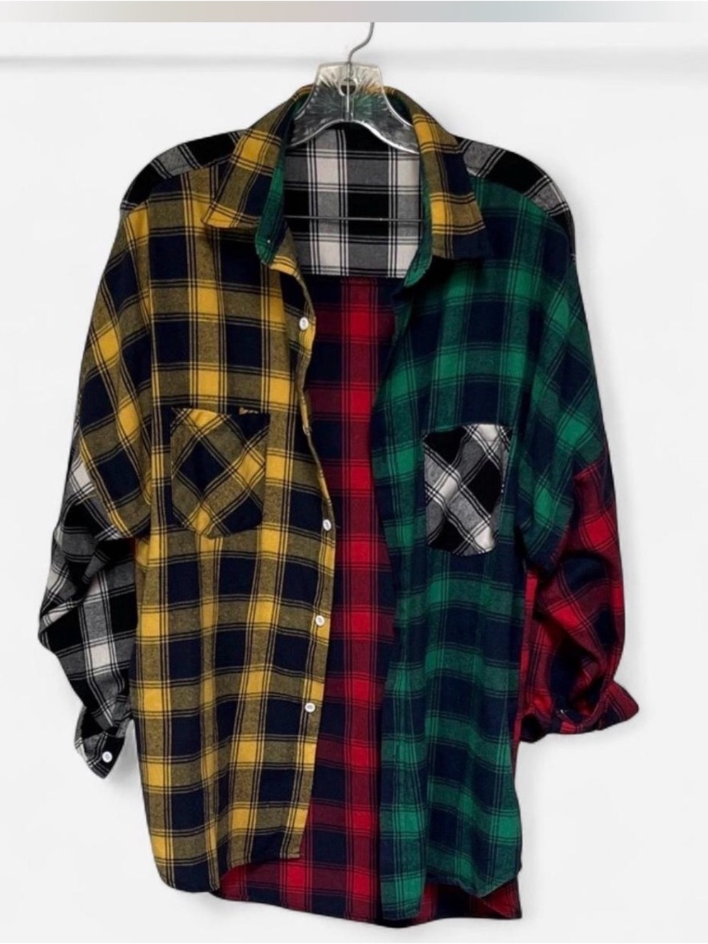 Early 90s Plaid Flannel Button up 7-09